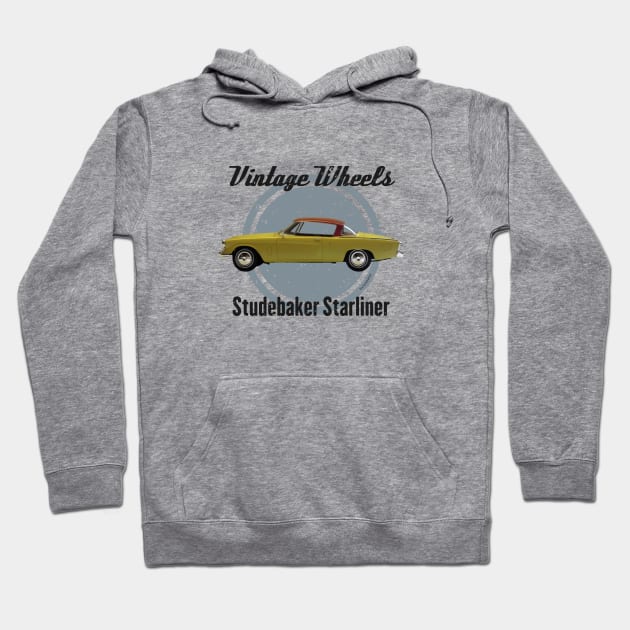 Vintage Wheels - Studebaker Starliner Hoodie by DaJellah